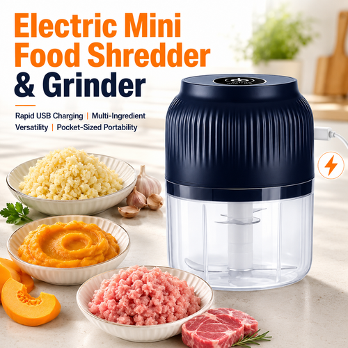 ⚡ Electric Mini Food Shredder & Grinder