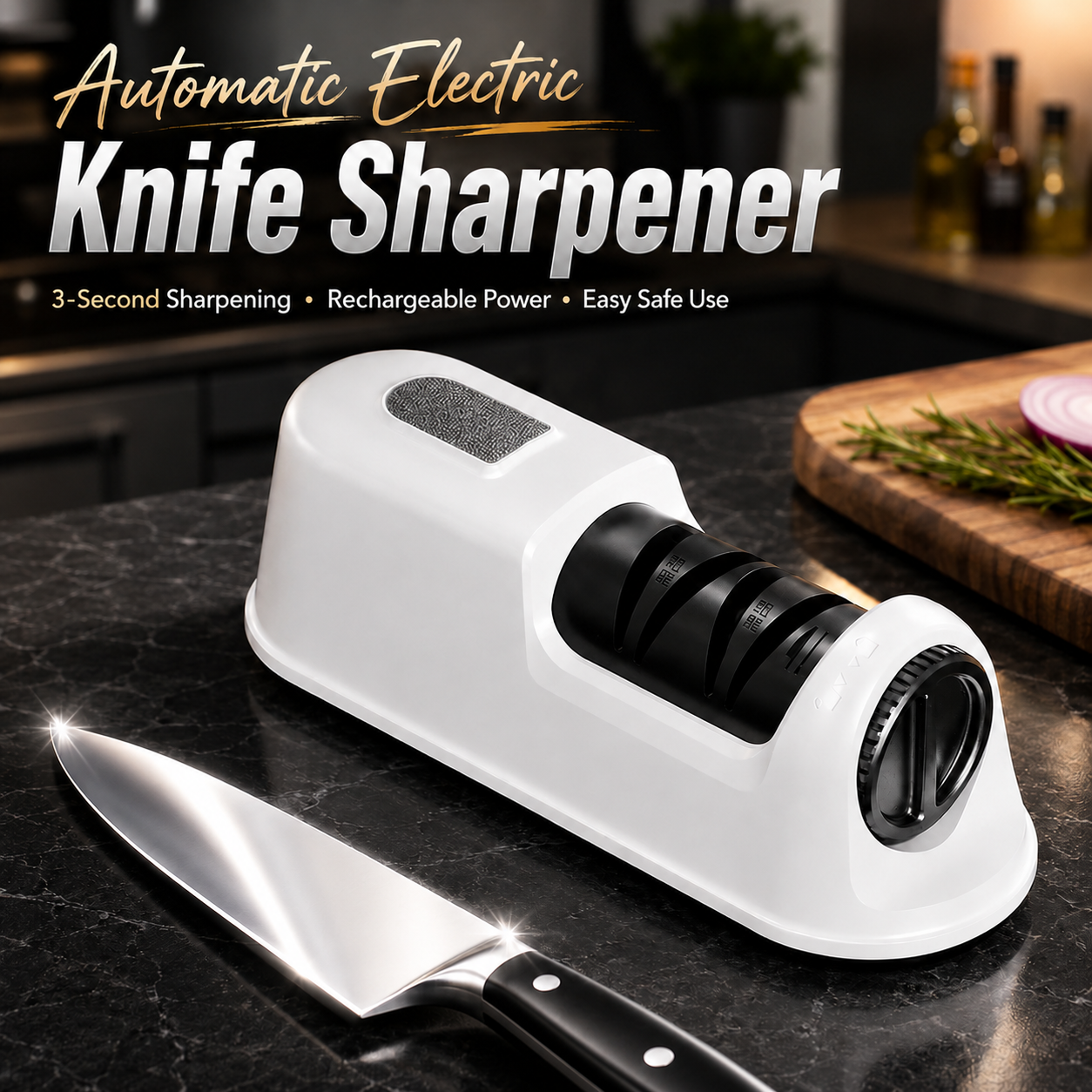 🔪 Automatic Electric Knife Sharpener