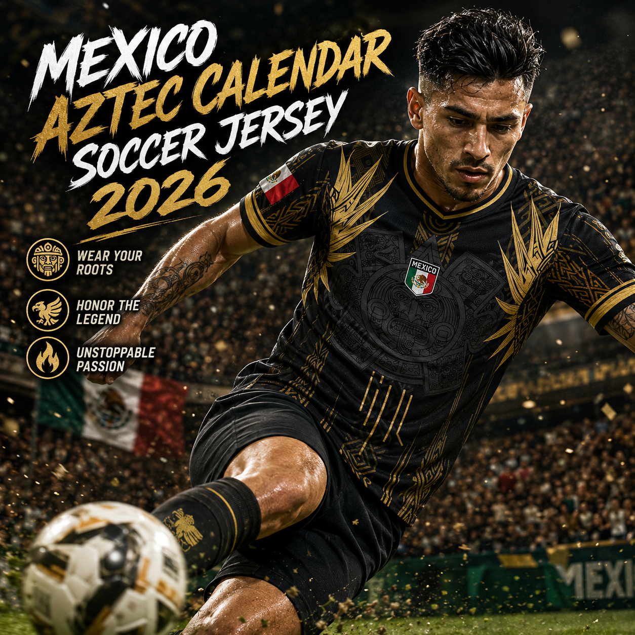 ⚽️ Mexico Aztec Soccer Jersey 2026