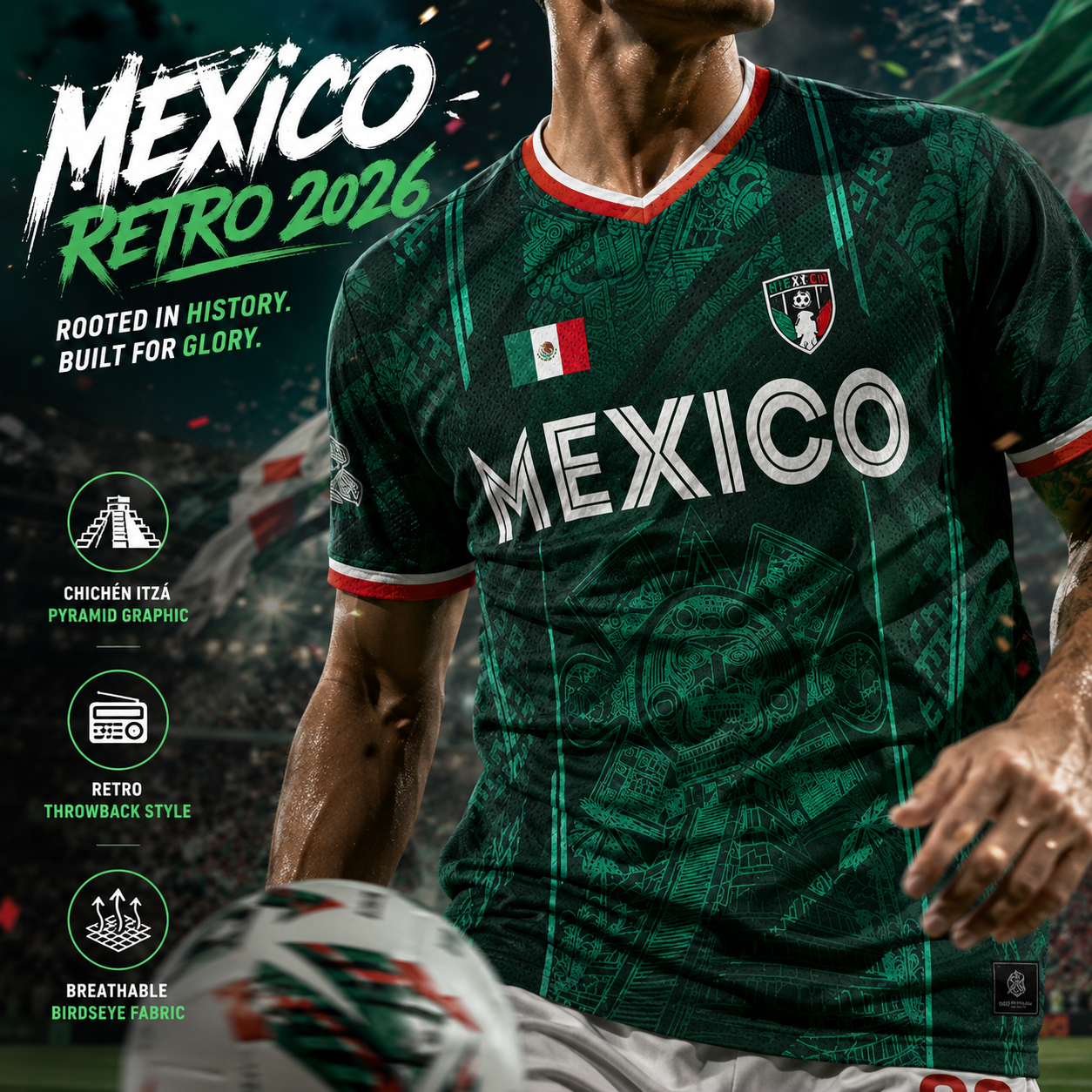 ⚽ 2026 Mexico Retro Soccer Jersey