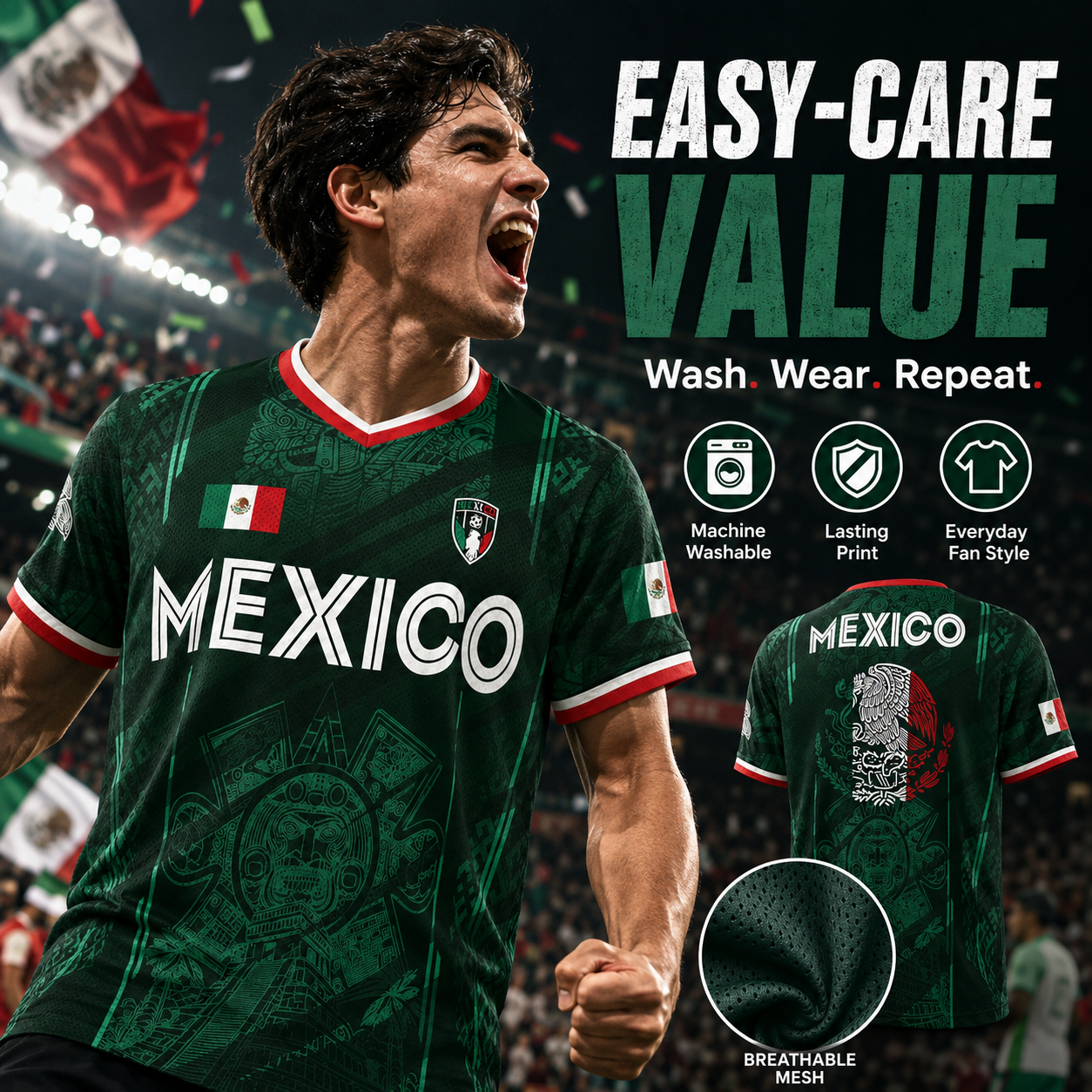 ⚽ 2026 Mexico Retro Soccer Jersey