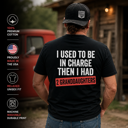 "I Used To Be In Charge..." Grandpa Humor T-Shirt 👴👑