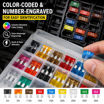 306 PCS Car Blade Fuse Assortment Set