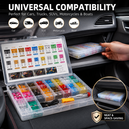 306 PCS Car Blade Fuse Assortment Set