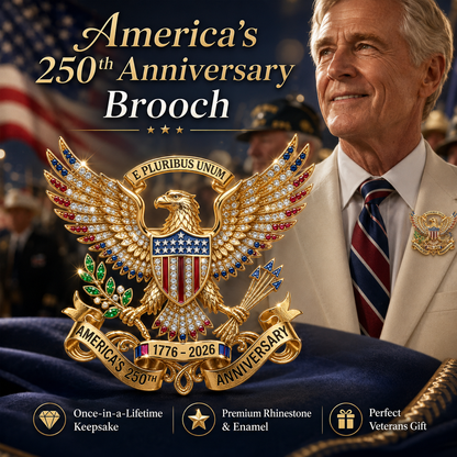 America's 250th Anniversary Commemorative Patriotic Brooch Pin