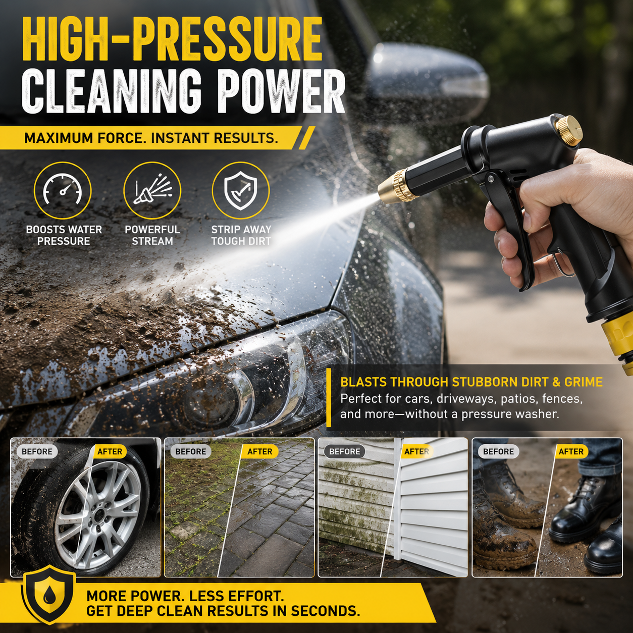 Portable High-Pressure Hose Nozzle Sprayer 💦