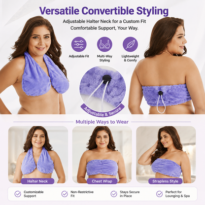 Convenient Water-Absorbing Breathable Towel Bra 🛀🏽✨