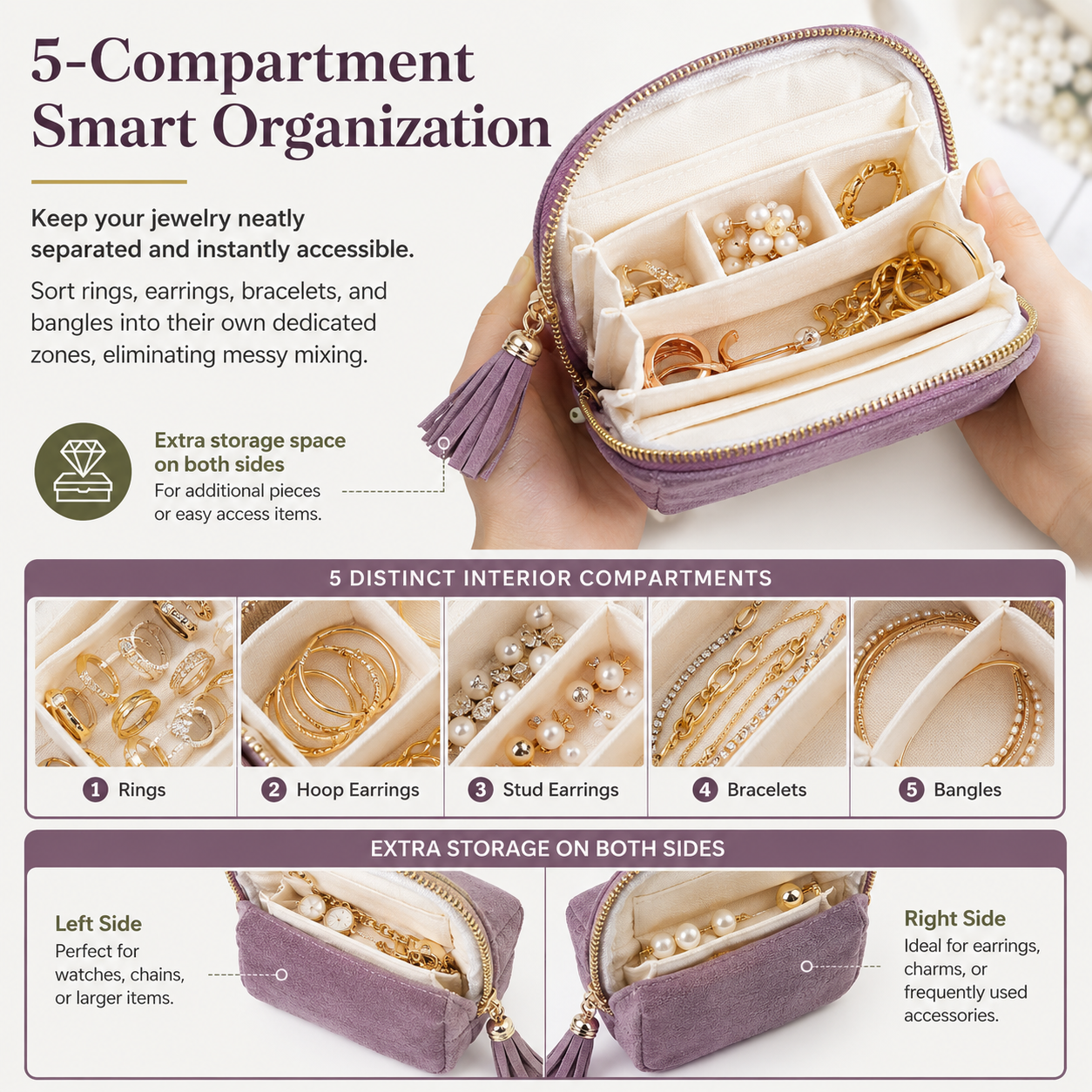 Portable Travel Jewelry Organizer Bag 💎🧳