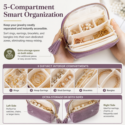 Portable Travel Jewelry Organizer Bag 💎🧳
