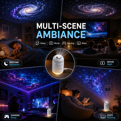 Compact USB Starry Night Light Projector ✨🌌