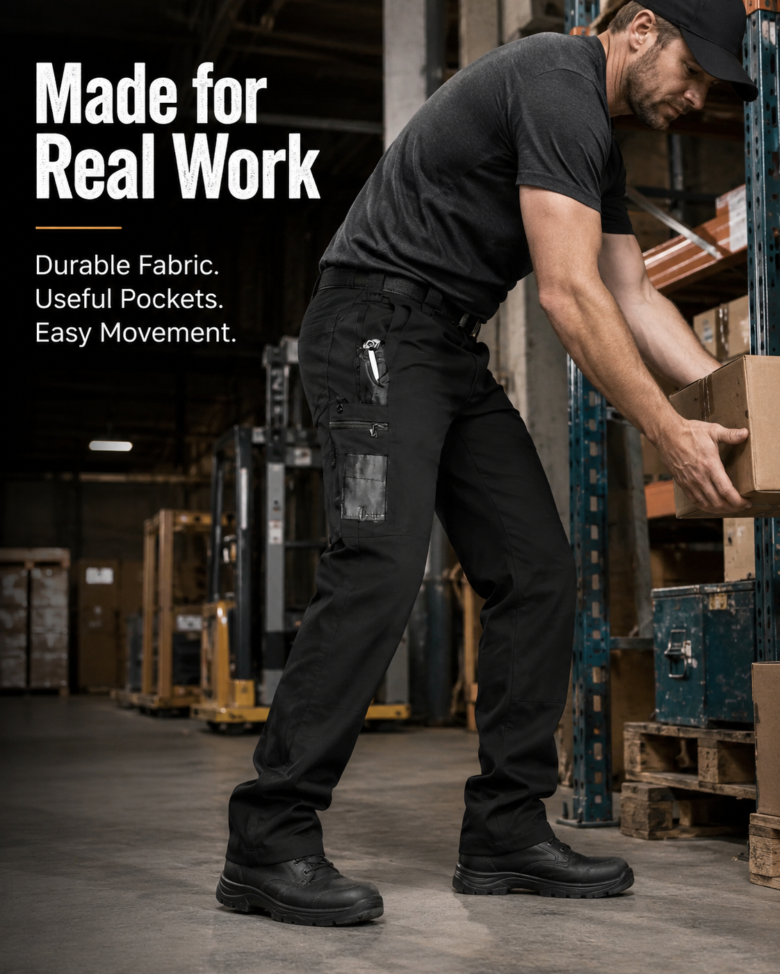 Men’s Waterproof Tactical Work Pants – Multi-Pocket Outdoor Hiking & Casual Pants
