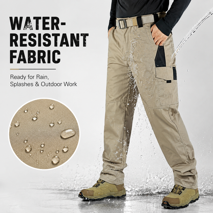 Men’s Waterproof Tactical Work Pants – Multi-Pocket Outdoor Hiking & Casual Pants