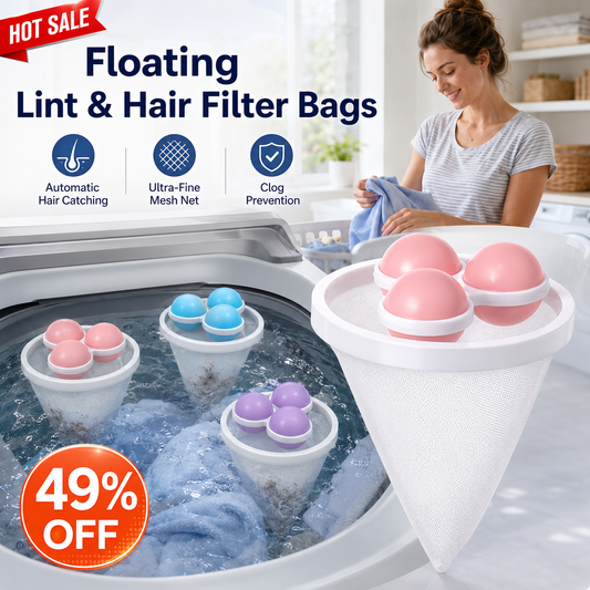Reusable Floating Washing Machine Lint & Hair Filter Bag
