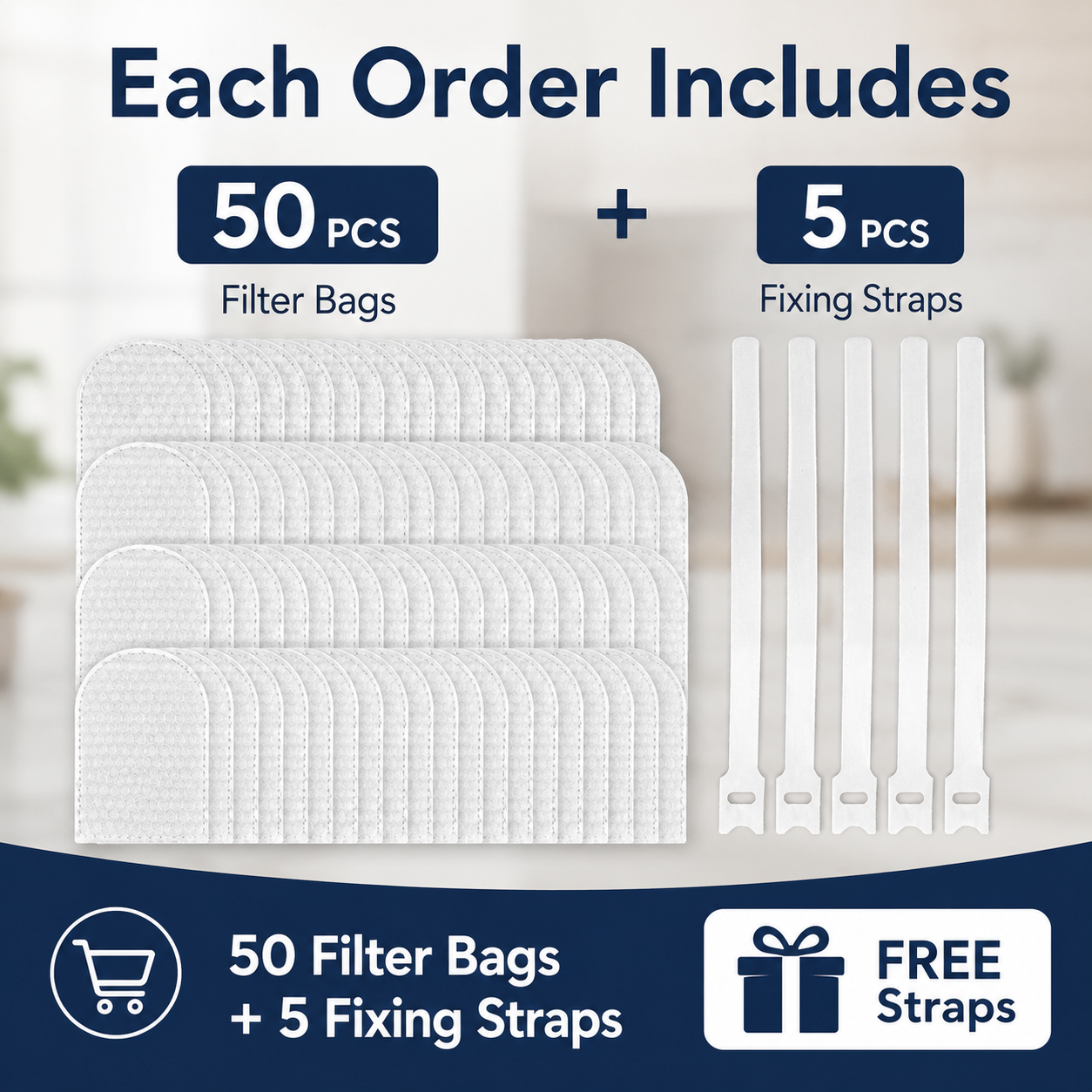 🚰 Universal Cotton Faucet Filter Bags