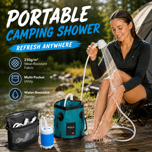 Rechargeable Portable Camping Shower Kit