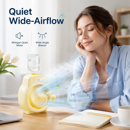 Portable Desk Misting Fan & Mini Humidifier