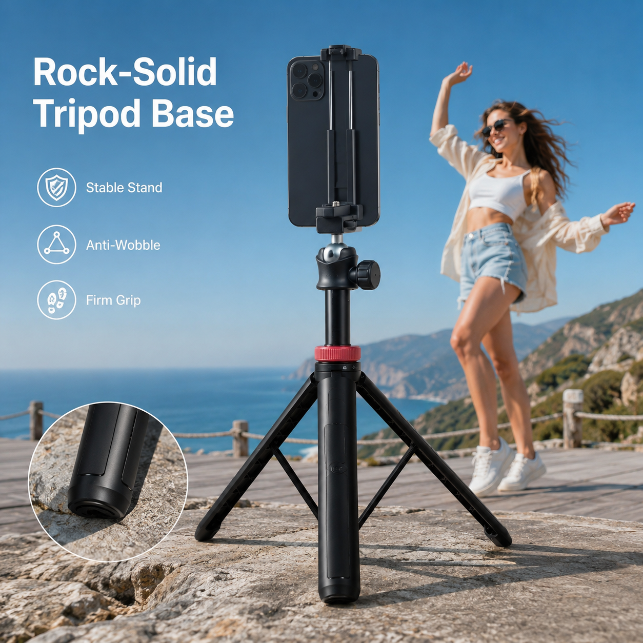 63-Inch Extendable Selfie Stick Tripod
