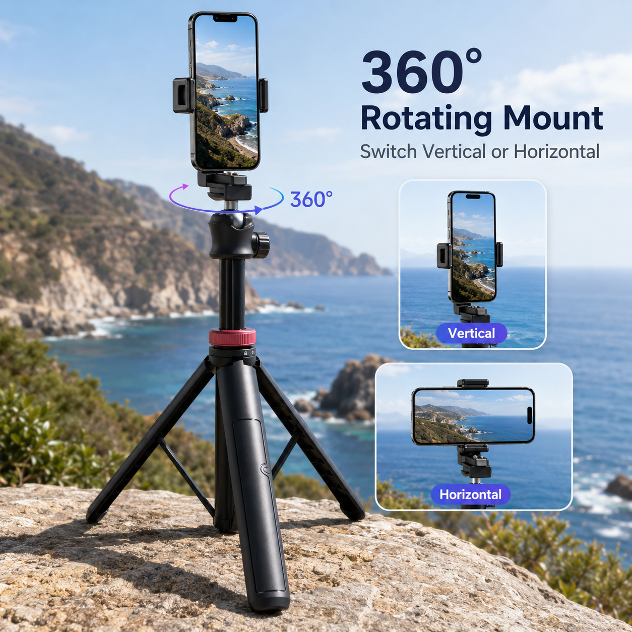 63-Inch Extendable Selfie Stick Tripod