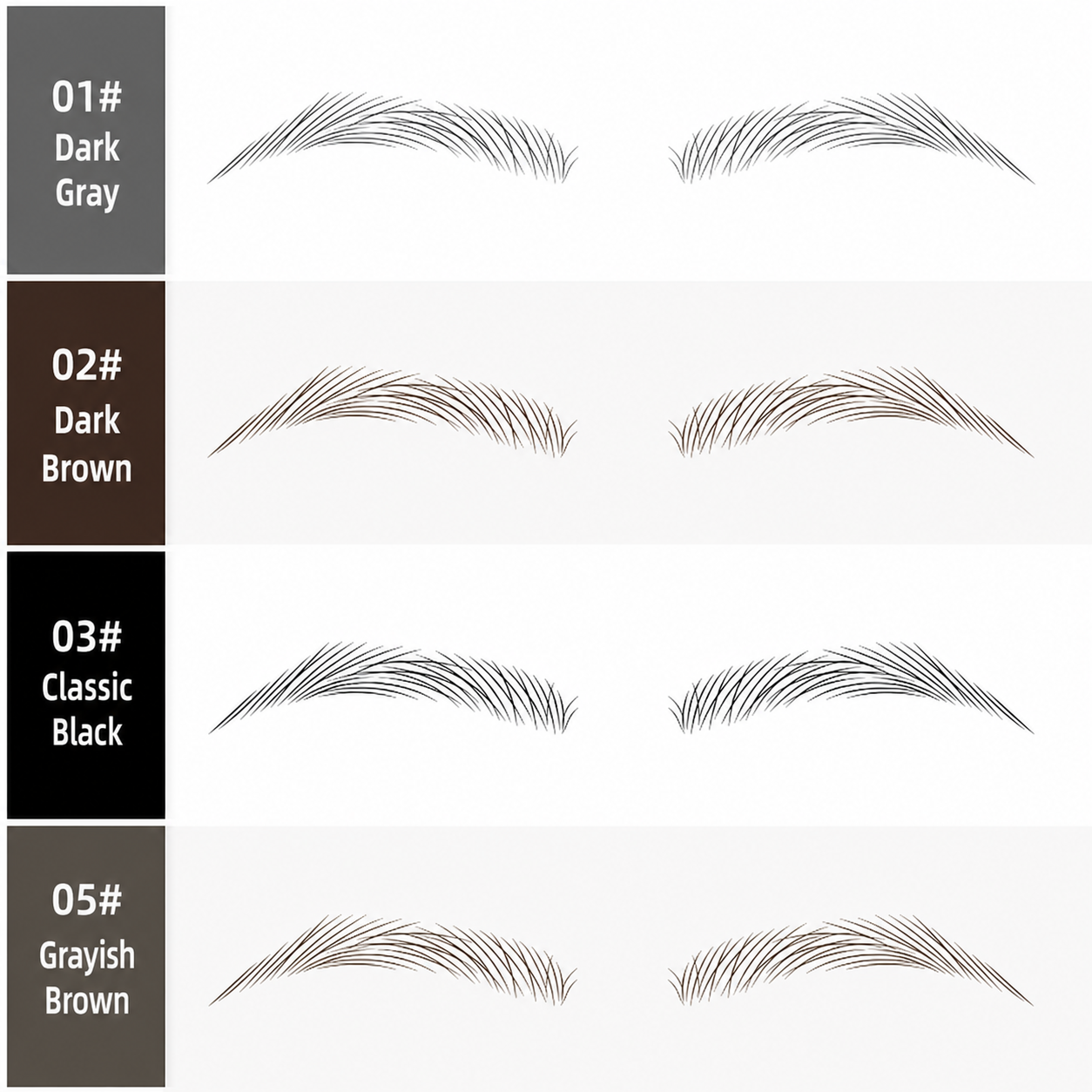 ✨ Reusable Hair-Stroke Eyebrow Stamp – Natural Waterproof Brows in Seconds