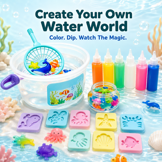 🔥 LAST DAY 50% OFF-🌊 Magic Water Sea Animal DIY Kit – Create, Dip & Watch It Come Alive