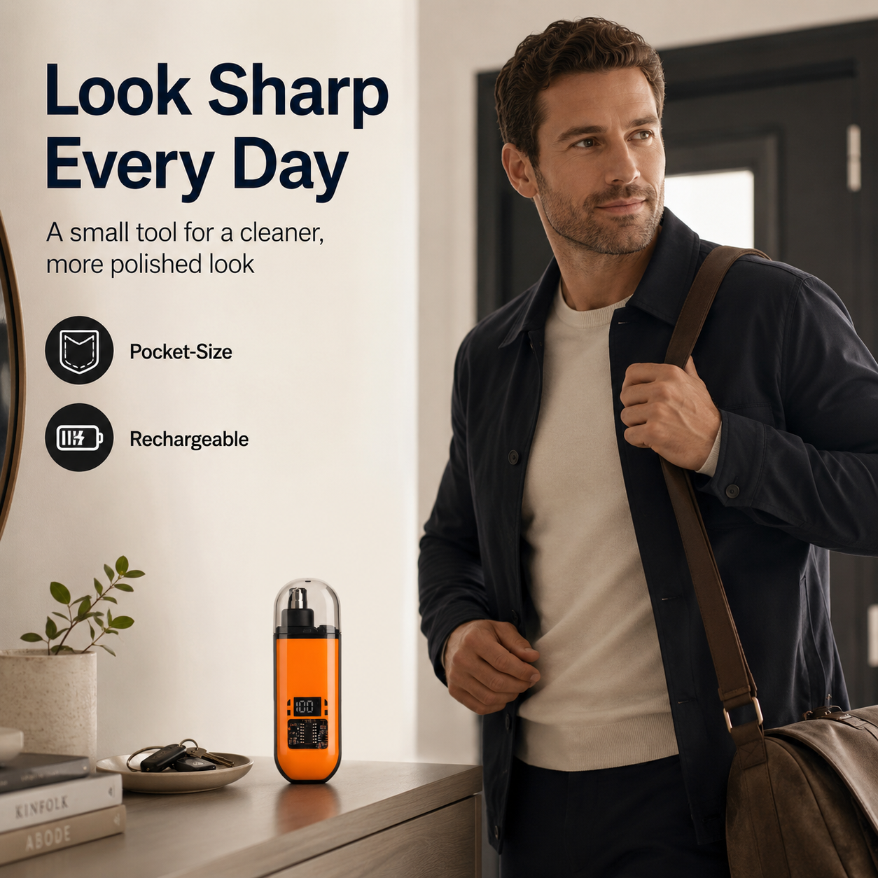 🛠️Professional LED Display Nose Hair Trimmer