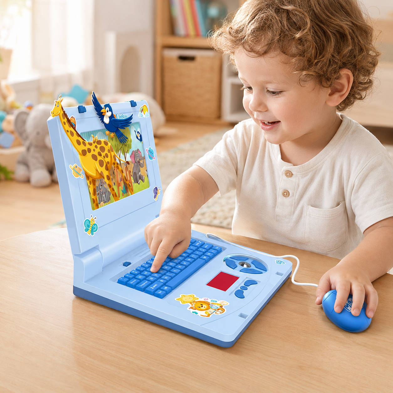 Interactive Simulation Toy Laptop