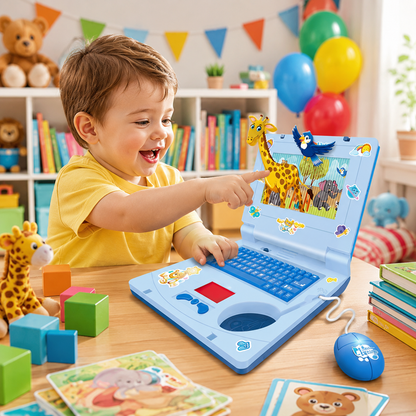 Interactive Simulation Toy Laptop