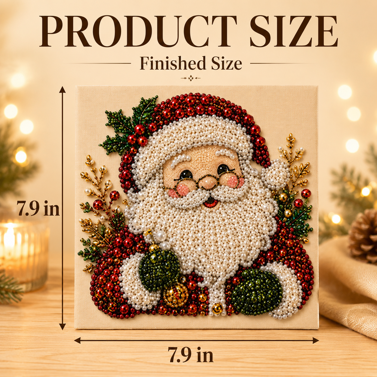3D Sparkling Pearl &amp; Crystal Santa Claus Art Kit🎅