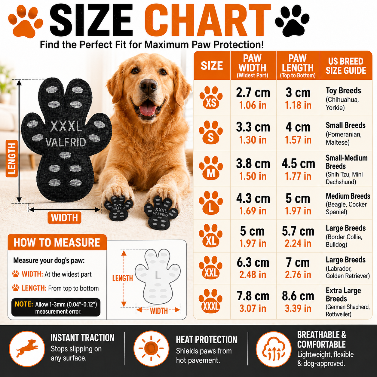 🐾 PawGrip Anti-Slip Dog Paw Protectors | Breathable & Heat Resistant