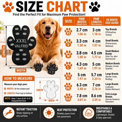 🐾 PawGrip Anti-Slip Dog Paw Protectors | Breathable & Heat Resistant