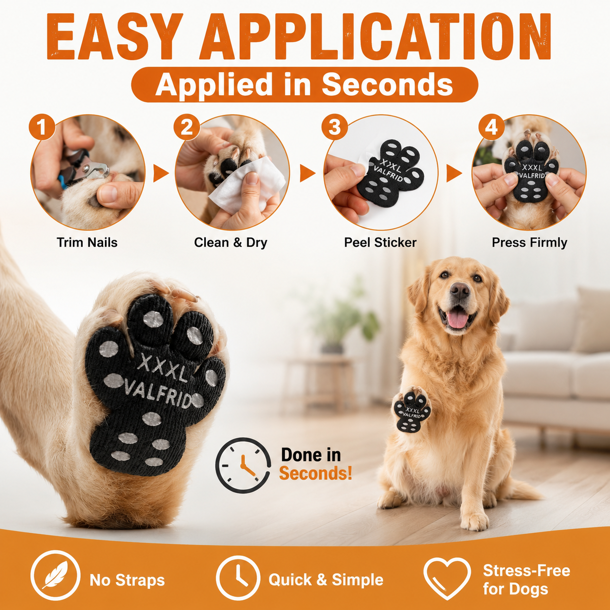🐾 PawGrip Anti-Slip Dog Paw Protectors | Breathable & Heat Resistant
