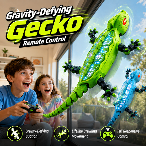 Gravity-Defying Remote Control Gecko
