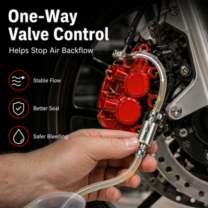 🔥HOT SALE🔥Car Brake Bleeder Hose Kit with One Way Check Valve
