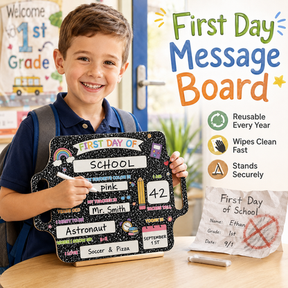 ✏️ Reusable Wooden First & Last Day of School Memory Board