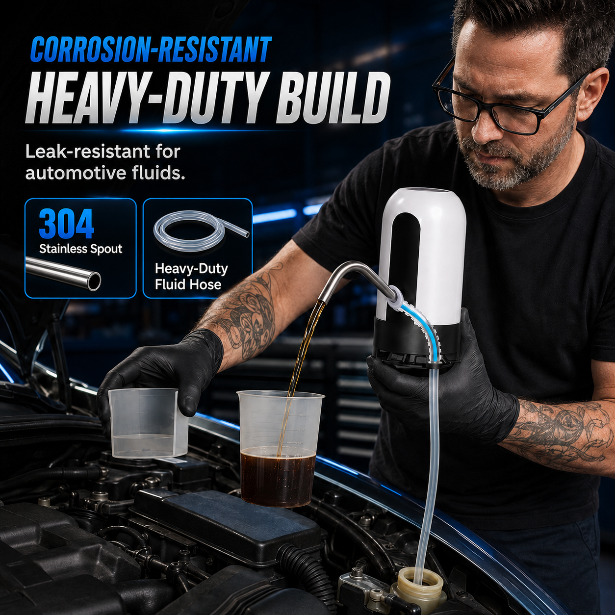 🚗 Cordless Electric Oil Extractor & Fluid Transfer Pump