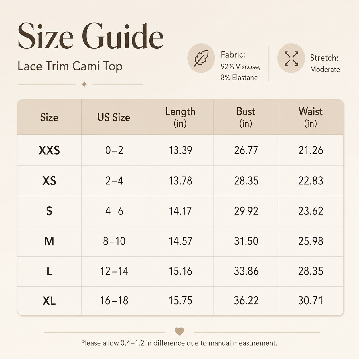 Classic Lace-Trim Camisole