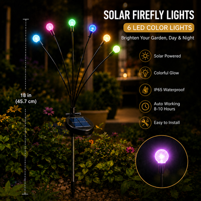 Solar Powered Firefly Swaying Garden Lights