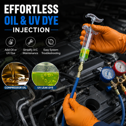 Manual AC Oil & Dye Injector Kit