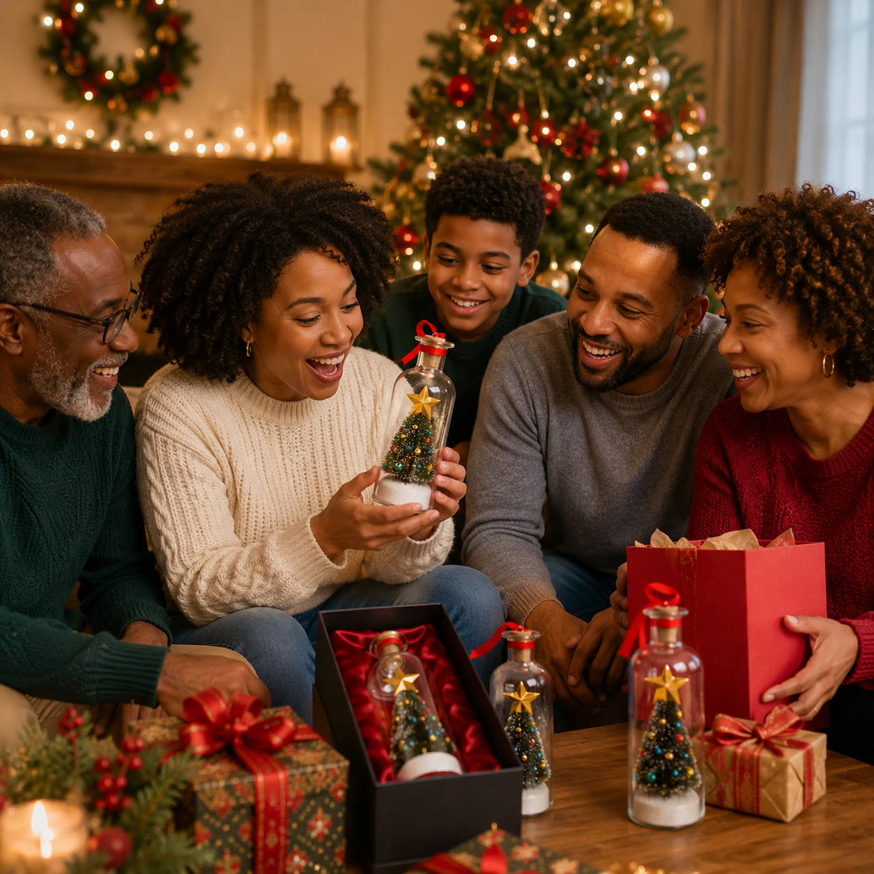 Recordable Christmas Tree Message in a Bottle