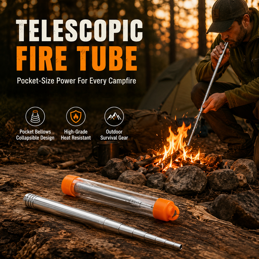 Telescopic Stainless Steel Blow Fire Tubev