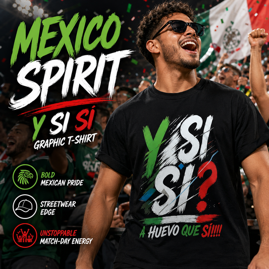 Mexico Spirit "Y Si Sí" Graphic T-Shirt