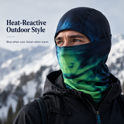🔥Unisex Heat Reactive Balaclava,Temperature Sensitive Color Changing Mask