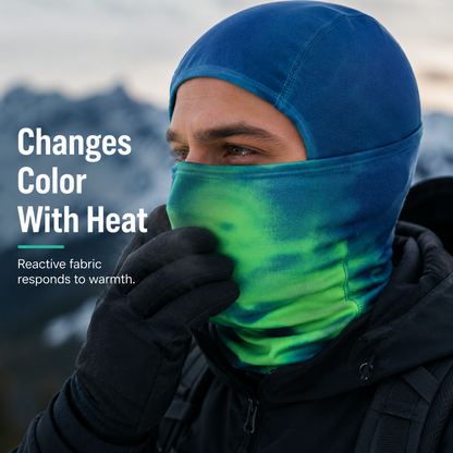 🔥Unisex Heat Reactive Balaclava,Temperature Sensitive Color Changing Mask