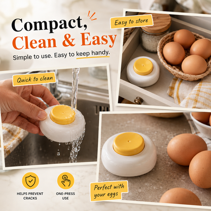 Egg Piercer – One-Press Stainless Steel Egg Pricker for Perfect Hard-Boiled Eggs