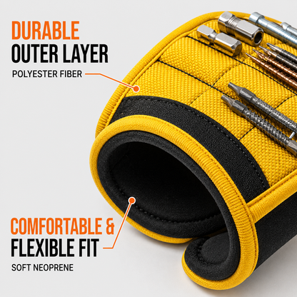 Adjustable Men's Magnetic Wristband Tool Belt