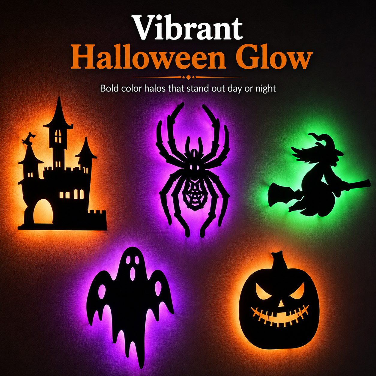 👻 Glow-in-the-Dark Halloween Wall Stickers