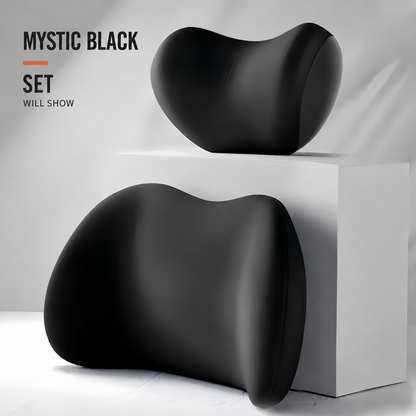 Car Neck & Lumbar Support Pillow Set | Ergonomic Driving Comfort