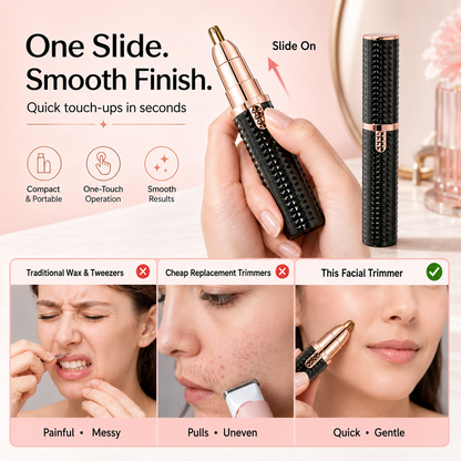 2-Head Facial Hair Remover for Women | USB Rechargeable