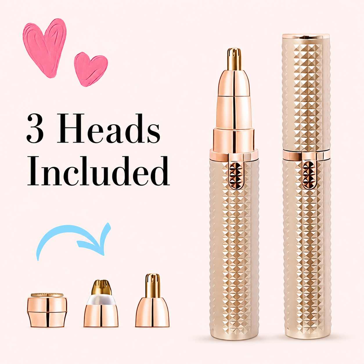 2-Head Facial Hair Remover for Women | USB Rechargeable