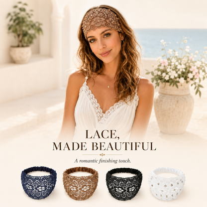 💫Plum Blossom Hollow Beaded Wide Headband